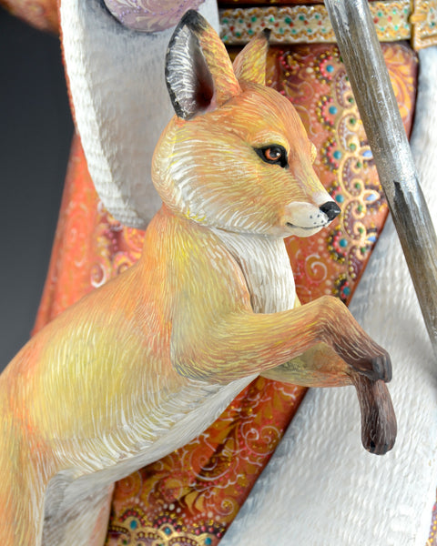 Good King Wenceslas Russian Santa with fox and Rabbit