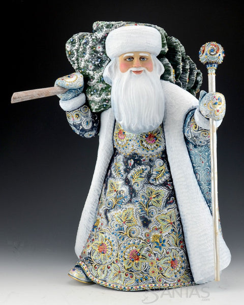 Iridescent Father Frost with Christmas Tree