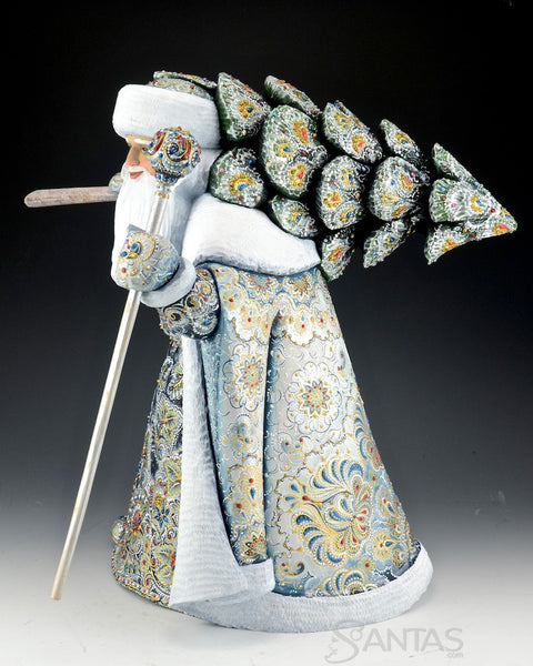 Iridescent Father Frost with Christmas Tree