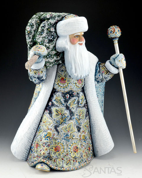 Iridescent Father Frost with Christmas Tree