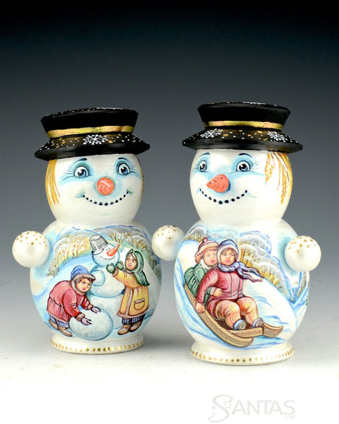 Russian Santa and Snowmaiden Ensemble - 5 piece set