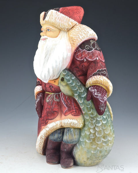 Russian Santa with Christmas Goose