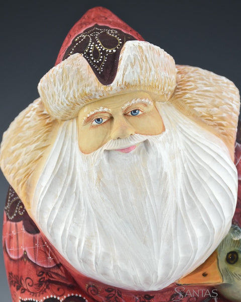 Russian Santa with Christmas Goose