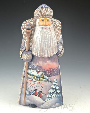 Dawn of Christmas Violet Toned Russian Santa Carving