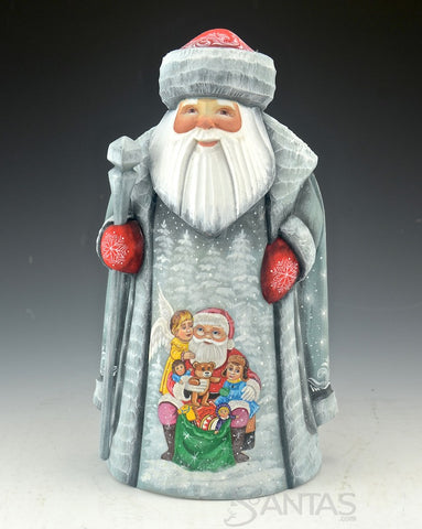 Detailed Russian Santa with 2 beautiful Christmas Scenes