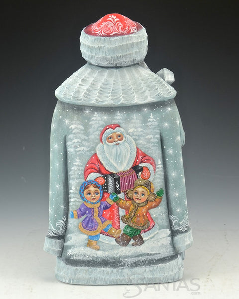 Detailed Russian Santa with 2 beautiful Christmas Scenes