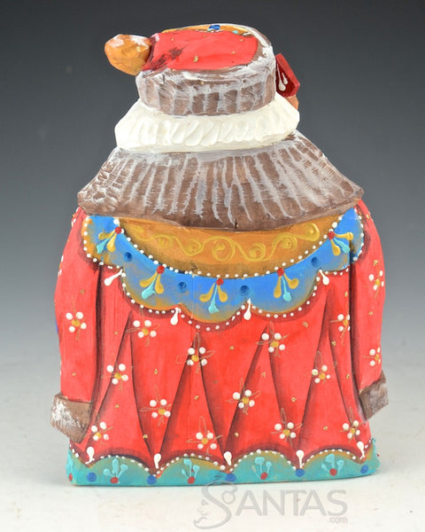 7 inch Scenic Troika Scene Russian Santa Claus Carving