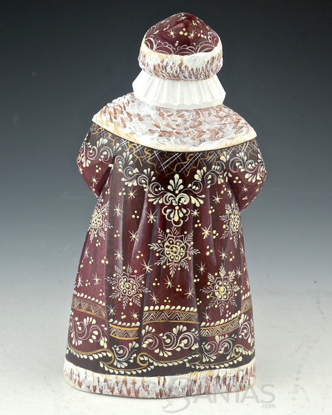 Santa with Children Scene Russian Santa Claus Carving