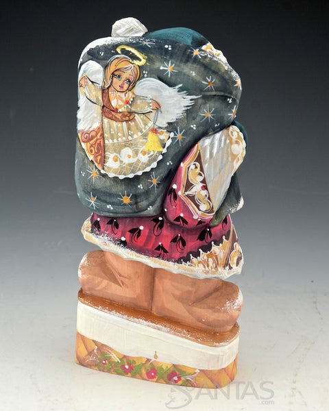 Santa on a Snowboard Russian Santa Claus Carving