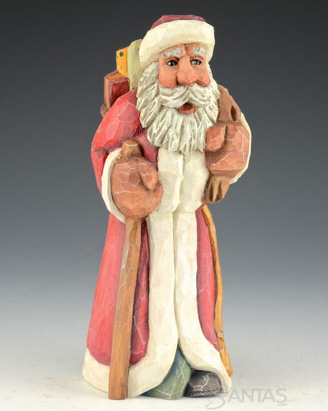 Russell Scott Santa with Toy Bag and Staff