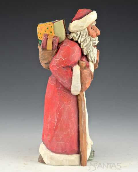 Russell Scott Santa with Toy Bag and Staff