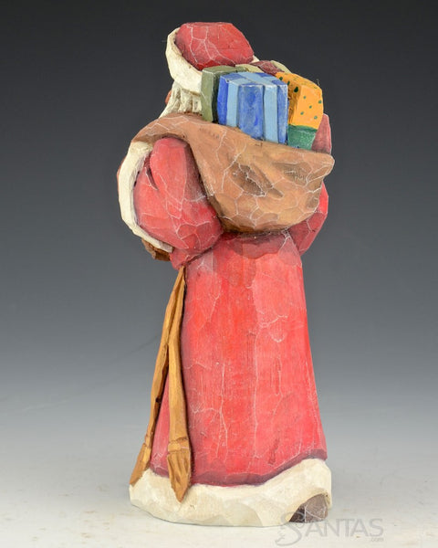 Russell Scott Santa with Toy Bag and Staff