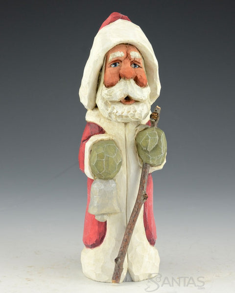 Russell Scott Santa with Staff Ringing Silver Bell