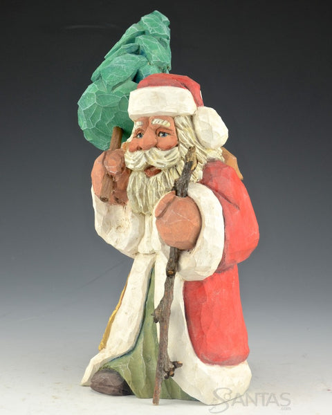 Russell Scott Santa with Pack and Tree over Shoulder