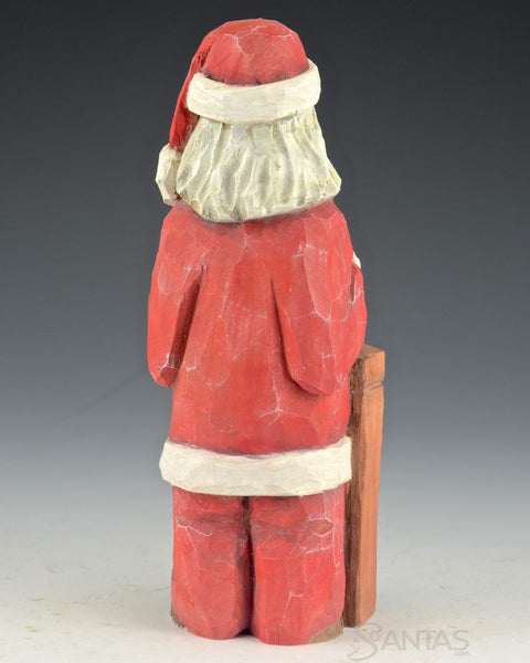 Russell Scott Santa with Record and HiFi Stereo