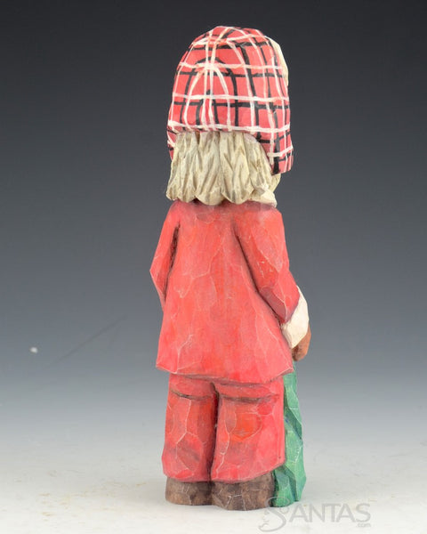 Scandinavian Santa with Tree and Axe