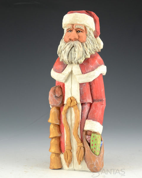 Russell Scott Santa With Christmas Bells and Packages