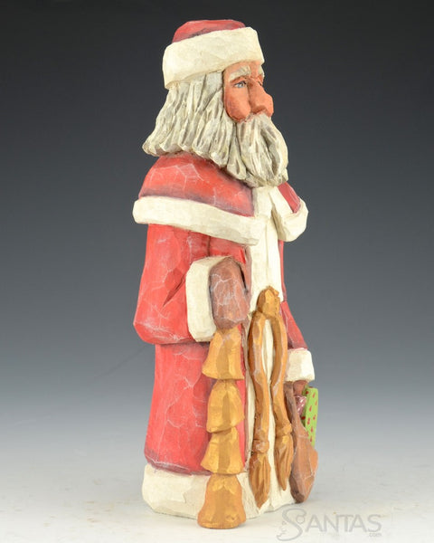 Russell Scott Santa With Christmas Bells and Packages