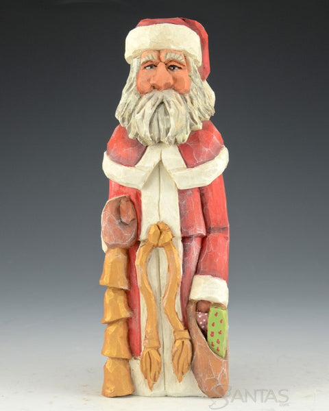 Russell Scott Santa With Christmas Bells and Packages