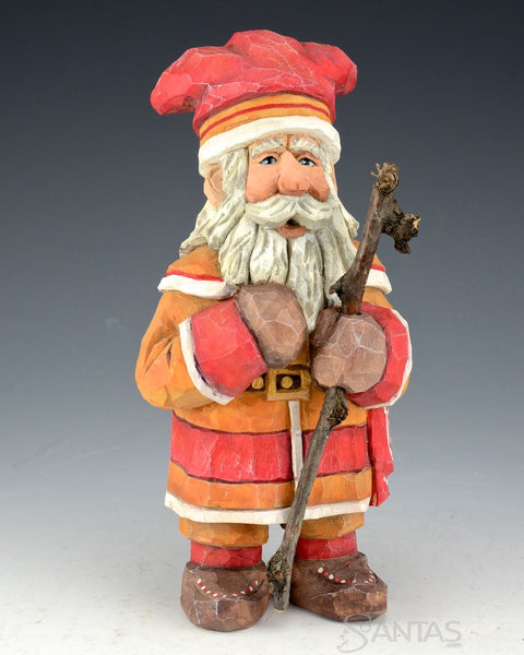 Russell Scott Sami Claus Santa with Walking Stick