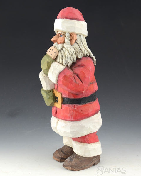 Santa with Milk and Chocolate Chip Cookie