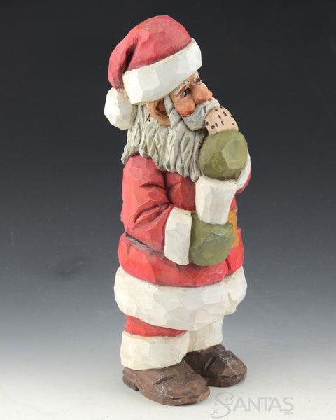 Santa with Milk and Chocolate Chip Cookie