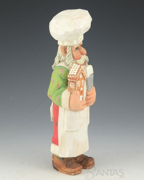 Chef Santa with Gingerbread House and Spreader