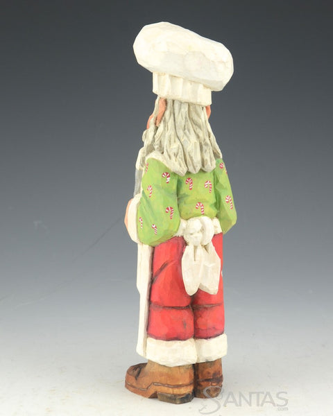 Chef Santa with Gingerbread House and Spreader