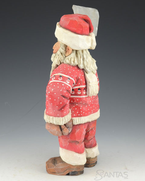 Russell Scott Santa Claus with Sweater and Snow Shovel