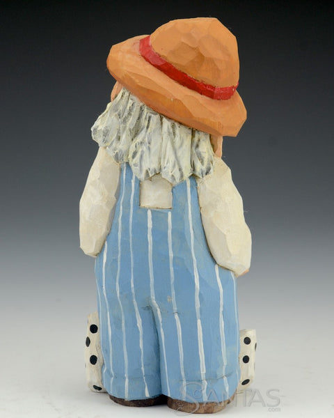 Russell Scott Santa Holding Chicken and Blue Ribbon