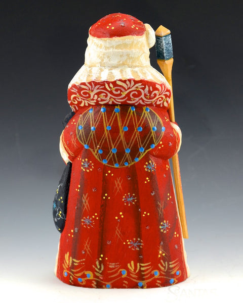 Small Santa with Troika Scene 5.5"