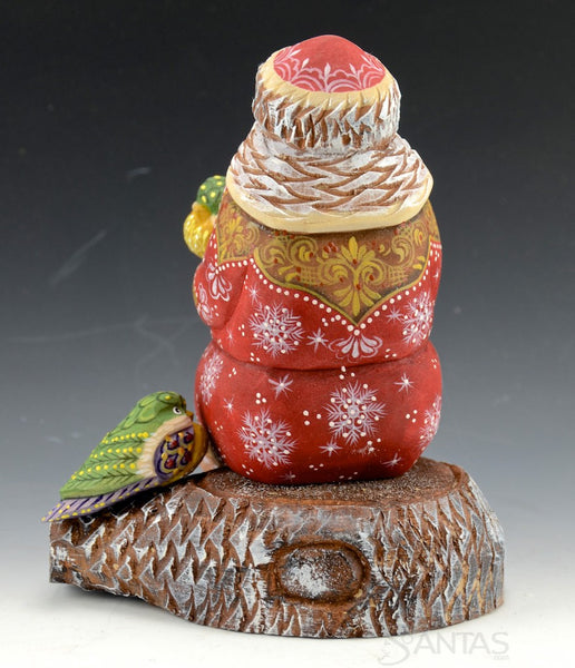 Resting Santa Claus with Birds