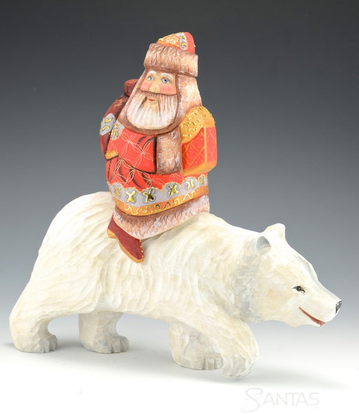 Santa Claus riding a Polar Bear