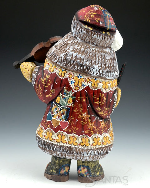 Decorative Russian Santa with Violin