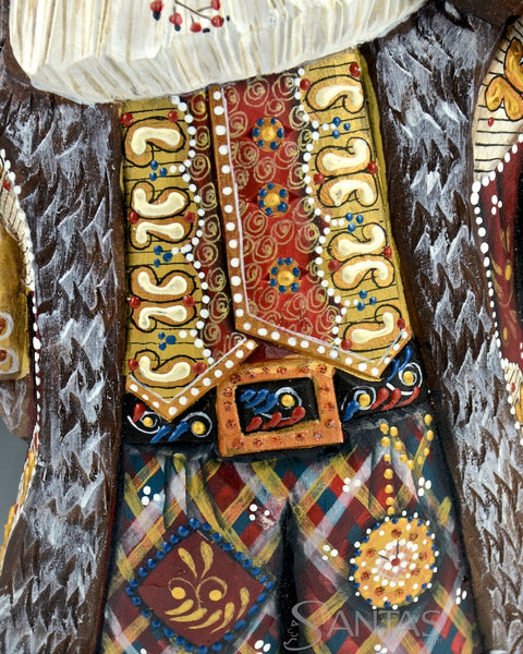 Decorative Russian Santa with Violin