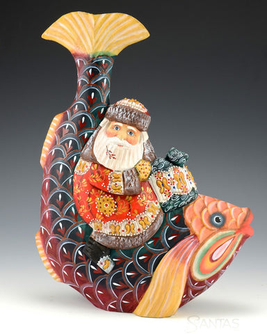 Santa and The Christmas Fish 11.2"
