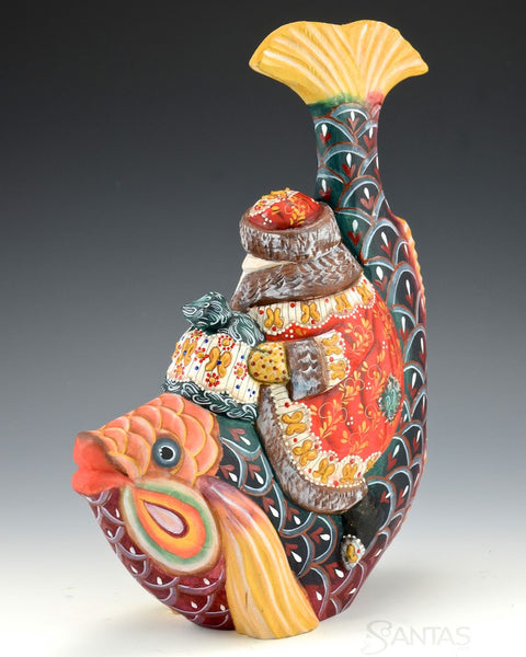 Santa and The Christmas Fish 11.2"