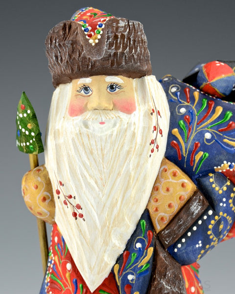 Travelling Santa with Toy Bag 7.5"