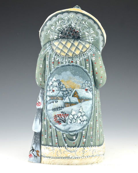 Santa with Tree and Village Landscapes 9.8"