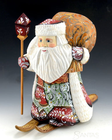 Santa Claus Delivers on Skis 6.5"