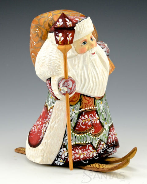 Santa Claus Delivers on Skis 6.5"