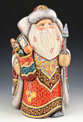 Regal Santa Claus Bearing Gifts - Russian Santa