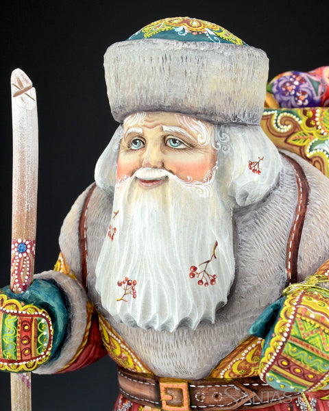 Symbols of Tradition Wooden Russian Santa