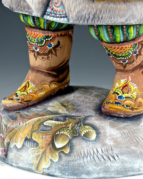 Symbols of Tradition Wooden Russian Santa