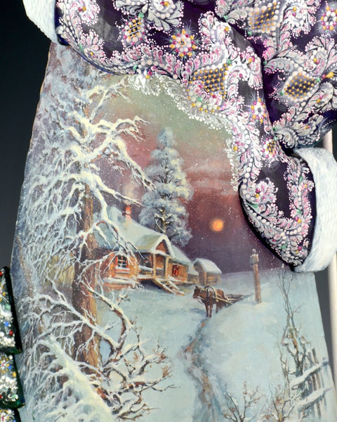 Sunrise on Christmas Day Scenic Santa Carving