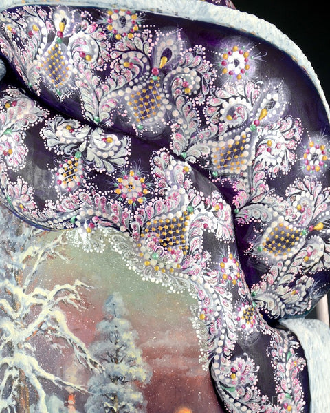 Sunrise on Christmas Day Scenic Santa Carving