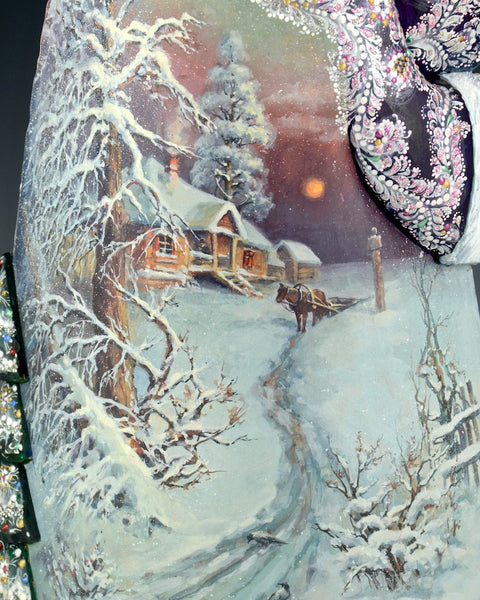 Sunrise on Christmas Day Scenic Santa Carving