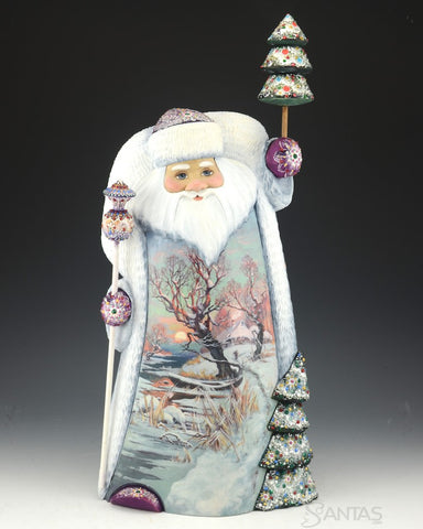 Sunrise on Christmas Day Scenic Santa Carving