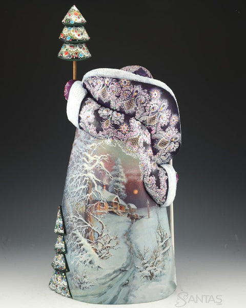 Sunrise on Christmas Day Scenic Santa Carving