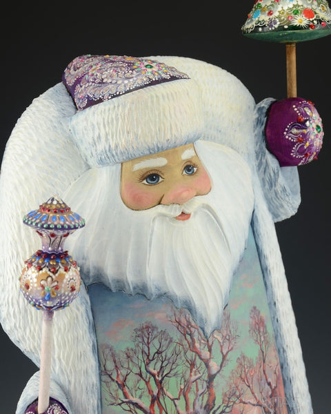 Sunrise on Christmas Day Scenic Santa Carving